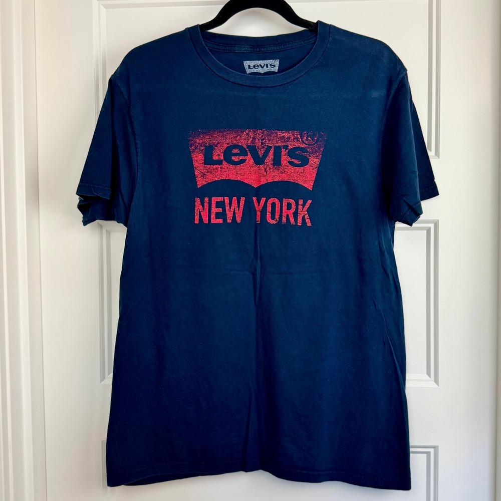 Levi's New York Graphic T-Shirt Crew Neck‎ Short Sleeve Tee Medium